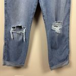 Levi's Signature Levi Strauss Heritage Boyfriend Jeans Blue Denim Cuff 14 W32 Distress Photo 2