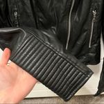 ZARA  TRF Black Moto Leather Jacket Photo 5