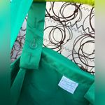 Vintage 80s Mary Kay Navy Blue Green Blazer Slinky Blouse and Tank Set 2P Photo 5