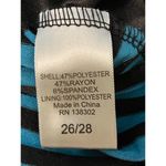 Avenue Black and Blue Stripe Tiered Maxi Dress Size 26/28 Photo 6