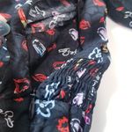 Maje  Lipstick Hearts Lips Novelty Prints Knot Midriff Romper Photo 10