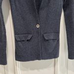 Black Goat‎ Cashmere Cardigan Sweater Gray Quiet Luxury Preppy Lux Classic Photo 1