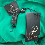 Adrianna Papell Botanical Green One Shoulder Chiffon Skirt Dress size 6 Slit NWT Photo 10