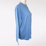 Blair Vintage 90s  Blue Mock Neck Long Sleeve Shirt Size Large Photo 5