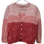 Gispa Italian Knit Pink Ombré Cardigan Tank Set Size L Size L Photo 0
