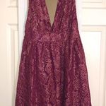 Lulus Red/Pink Lace Mini Dress Photo 0