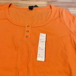 Wild Fable Women's Light Orange Short Sleeve Cropped T-Shirt - Size XL - NWT Photo 2