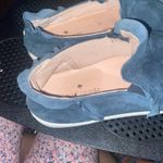 Kate Spade  women’s size 7 blue Lilly ruffle suede round toe slip on sneakers Photo 7