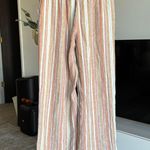 Indigo Rein Indigio Rein Women's Drawstring Striped Wide Leg Pants Small Photo 2