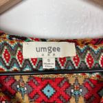 Umgee  Printed Babydoll Tunic Dress Boho Folk Free Spirited Size Small Photo 4