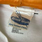 Vintage Brush Works Art to Wear Sunflower Hand Painted Tshirt Single Stitch Boho White Size XL Photo 10