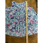 Woman Within Top Women's Sz 18/20 Abstract Floral Print Colorful Sleeveless Photo 8
