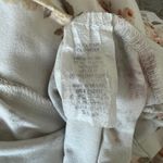 Love Vintage Crop V Neck Top Blouse Floral Romantic Open Tie Back Ivory Size S Photo 6