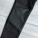 ALLSAINTS  Faded Black Skinny Leg Denim with Genuine Leather Patches 25 Photo 2