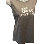 Fabletics  Soft Gray Tank SHe CAN DO ANYTHING Graphics TeeSz. M Girl Power Photo 0