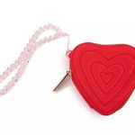 SkinnyDip London Women's Heart Quilted Coin Purse in Red, New with Tag Red Photo 6