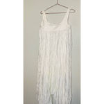 Bibhu Mohapatra Collective White Chiffon Sleeveless Square Neckline Maxi Size 2 Photo 3