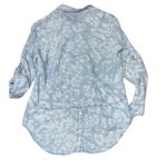 Liverpool  White Cloud Button Down High Low Long Sleeve Small Shirt Photo 5