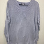 Barefoot Dreams 186.  V-Neck Sweater - Light purple size medium Photo 0