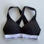 Calvin Klein Modern Cotton Padded Black White Sports Bra Bralette Women’s XS Photo 0