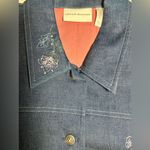 Alfred Dunner Alfred‎ Dunner Plus Size Jacket Stretch Country Denim Embroidered Floral NWOT 16 Photo 6