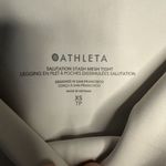 Athleta Salutation Stash Mesh Tight NWT Size XS (Ivory) Photo 11