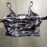 Urban Outfitters UO Ziggy Purple Paisley Print Cold Shoulder Corset Top Size L Photo 9