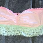PINK - Victoria's Secret Victoria’s Secret Pink Pastel Lace Bandeau Bra, Large Photo 2