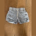 Athleta arhleta cabo 100% linen gray blue shorts Photo 1
