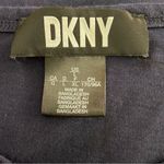 DKNY  Cotton Navy Blue Ruffle Bottom Dress With Sequin Logo Size L Photo 6