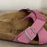 Birkenstock  SIENA SLIDE SANDAL WOMEN'S PURPLE ORCHID LEATHER SIZE 38 7-7-5 Photo 2