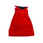 Theory  Red Velvet Sleeveless Off Shoulder Dress - Size 4 Photo 12