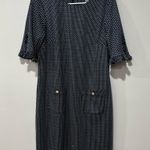 Karl Lagerfeld  blue  and White Polka Dot Dress  Size 12 Photo 1