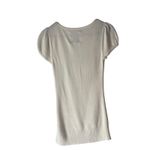 Energie  Y2k Size Small Cream Short‎ Sleeve Soft Babydoll Top Photo 4