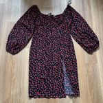 Princess Polly Ezra Floral Print Midi Dress Puff Sleeve Size 12 Photo 5