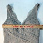 Anthropologie Hitherto Fleur BHLDN Dress 4 Gray Lace Formal Prom Bridesmaid Photo 14