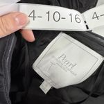 Pearl Marchesa Dress Womens 6 Black Strapless Ruffle Mini Evening Party Cocktail Photo 3