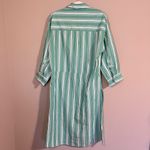 Anthropologie Striped Popover Midi Shirt Dress Green XXS/XS Photo 6