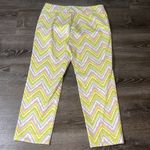 Krazy Larry Women's Pull On Ankle Cotton Spandex Multicolor Pants‎ Size 12 Green Photo 3