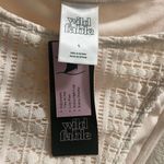 Wild Fable ✨ Crochet Side-Tie Extra Cheeky Extra High Waist Bikini Sz L Cream✨ Photo 6