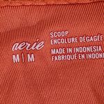 Aerie Orange Cropped Bikini Top NWT Size Medium Orange Textured Swim Top Photo 6