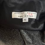 90's vTG ANDREA POLIZZI BLACK SILVER SPARKLE GLITTER COCKTAIL DRESS 6 medium. Photo 8