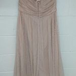 RTR Amsale 18 light pink strapless tulle bridesmaid dress draped blush a Photo 1