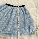 Forever 21 Blue Lace Skater Skirt Photo 4
