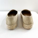 Jack Rogers Luna Suede Embroidery Slip On Flat Espadrilles Shoes Sand 7.5 Photo 6
