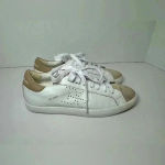 Sam Edelman Aubrie White Leather Sneakers Size 6.5 Photo 3