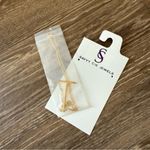 NWT Savvy Cie Jewels Gold “T” Initial Pendant Necklace Photo 4