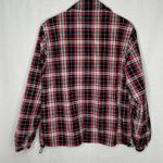 Catalina Vintage Plaid Jacket Womens Med 8/10 Red Blue Windbreaker Zip Preppy Photo 2
