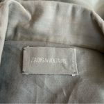 Zadig & Voltaire  Kavy Green Military Army Style Linen Cotton Jacket Size Small Photo 2