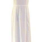 Reformation  Evelyn Dress Maxi Gown Ivory Chiffon One Shoulder Asymmetrical 8 NWT Photo 0